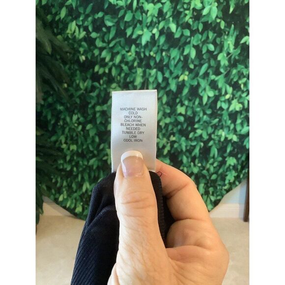 🌺 Banana Republic Navy Floral Lined Skirt Size 10 - Picture 8 of 9